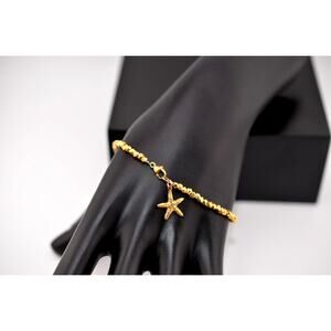 Catherine Weitzman Beaded Starfish Charm Bracelet